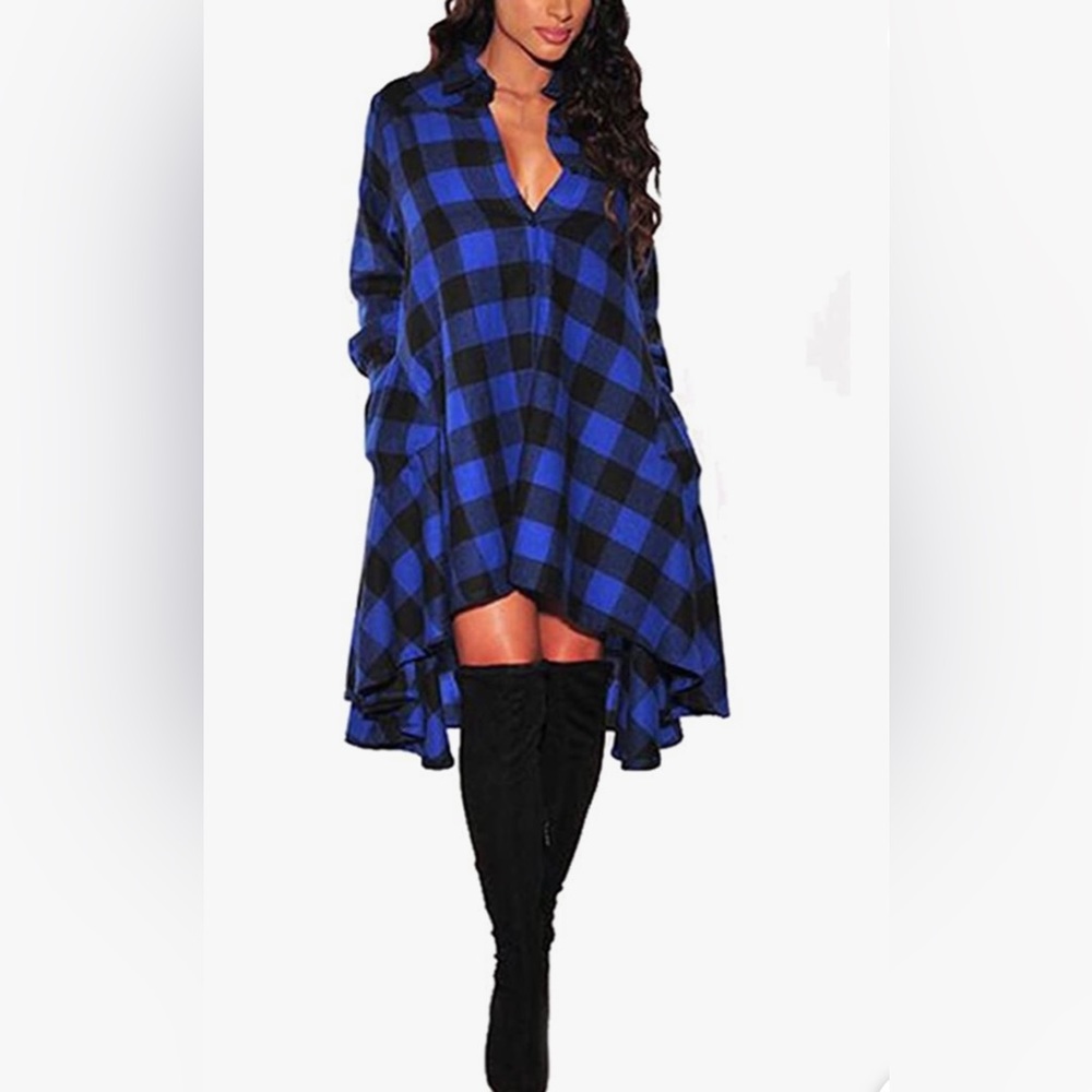 Cute Winter Flannel Dress